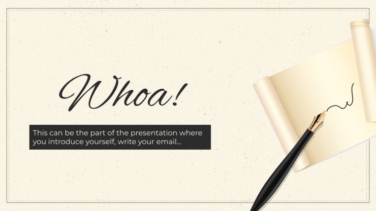 World Calligraphy Day presentation template 