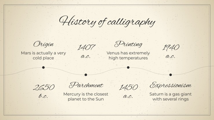 World Calligraphy Day presentation template 