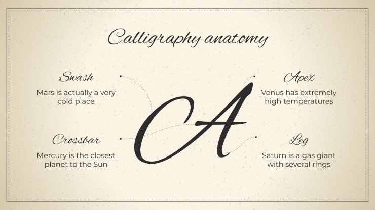 World Calligraphy Day presentation template 