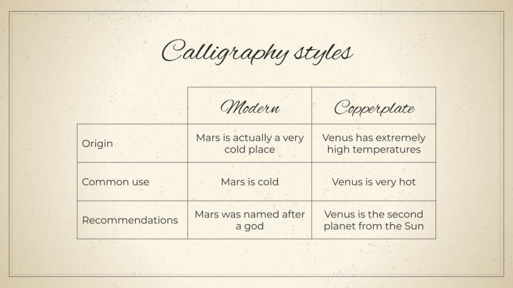 World Calligraphy Day presentation template 