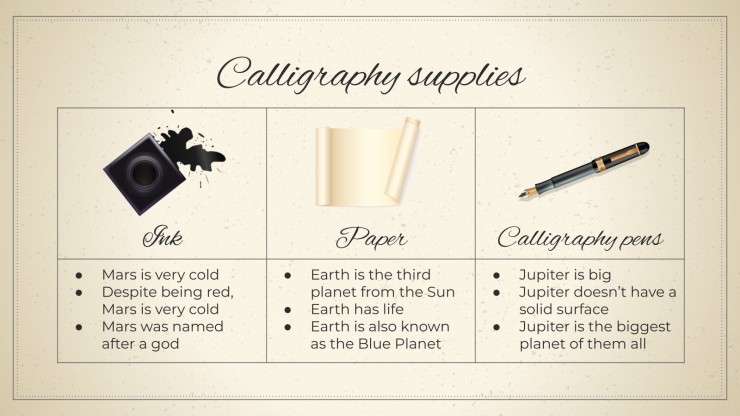 World Calligraphy Day presentation template 