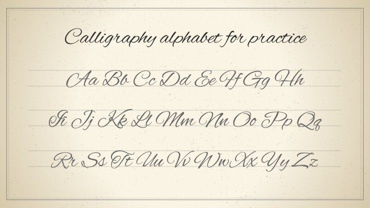 World Calligraphy Day presentation template 