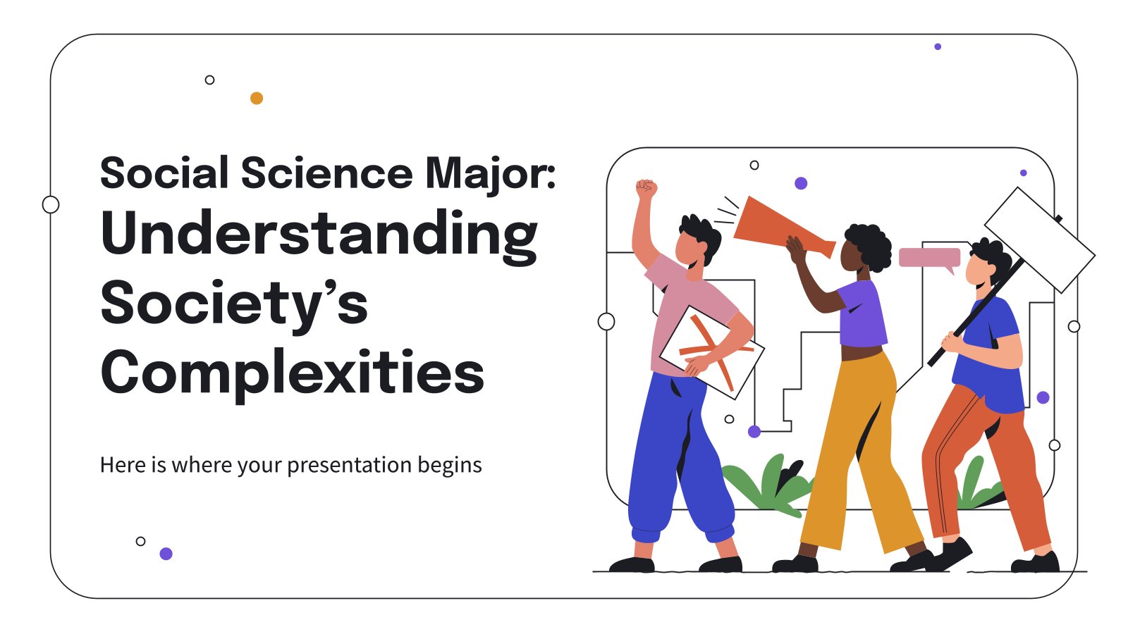 Social Science Major: Understanding Society's Complexities presentation template 