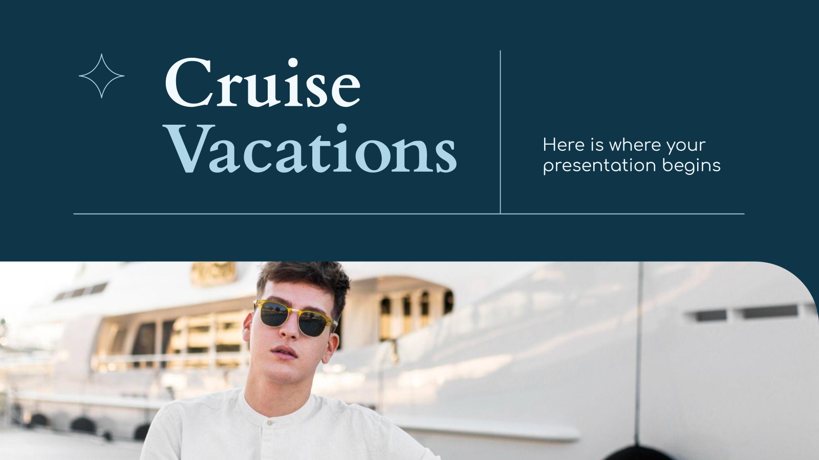 Cruise Vacations presentation template 