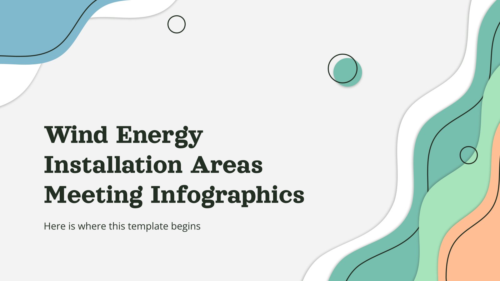 Wind Energy Installation Areas Meeting Infographics presentation template 