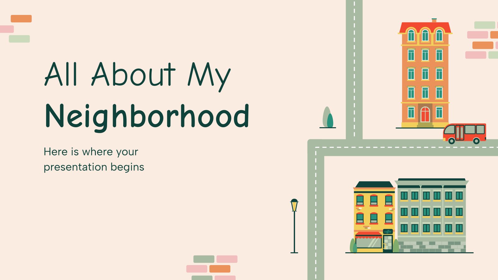 All About My Neighborhood presentation template 