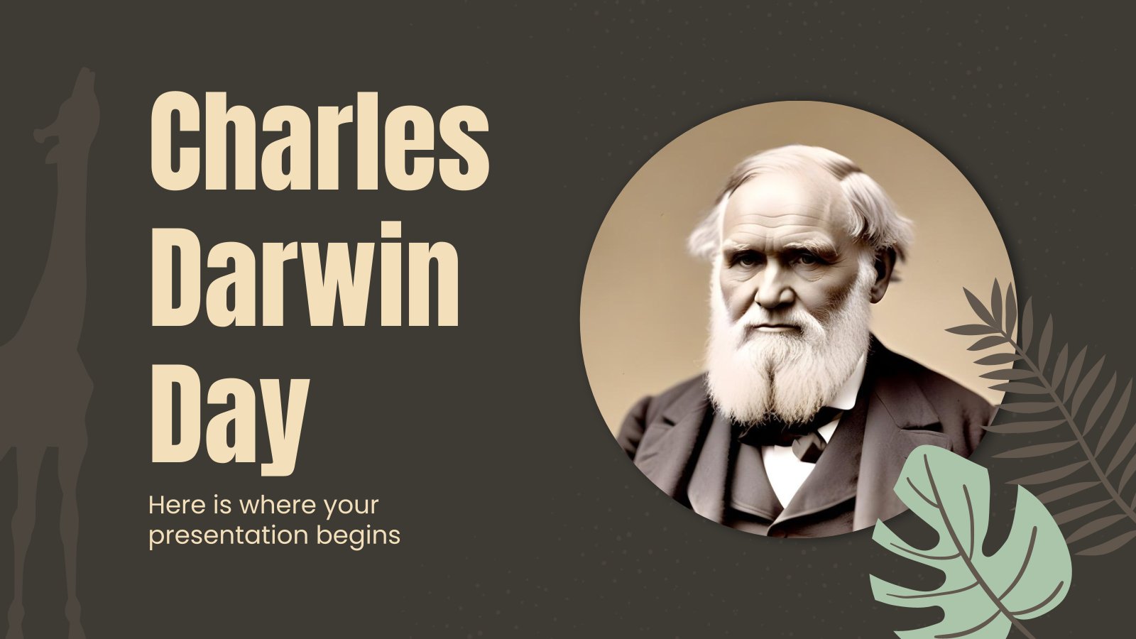 Charles Darwin Day presentation template 