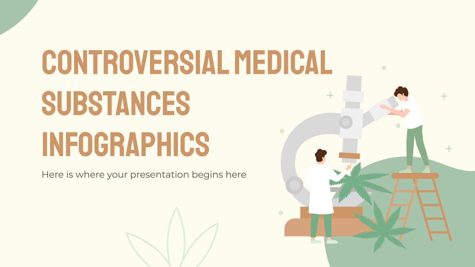 Controversial Medical Substances Infographics presentation template 