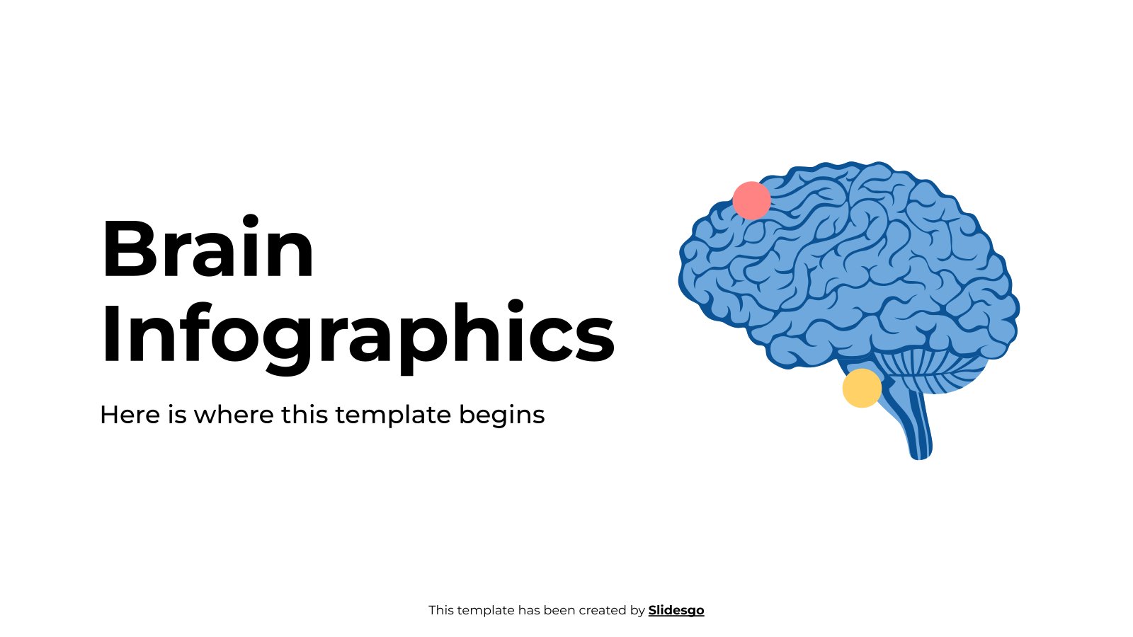 Brain Infographics presentation template 