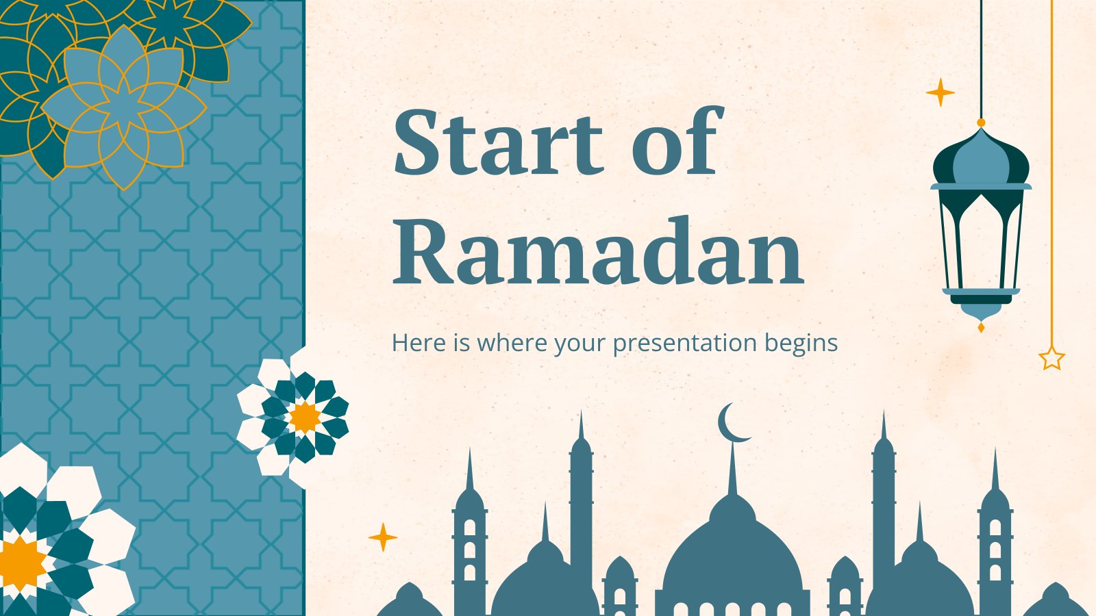 Start of Ramadan presentation template 