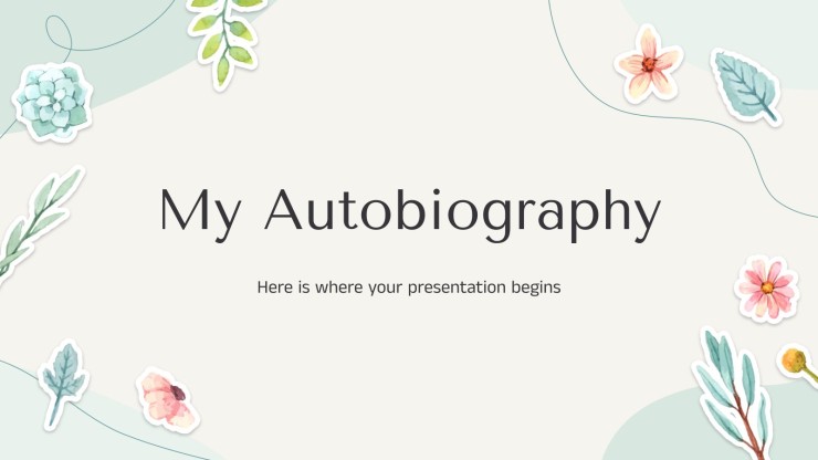 My Autobiography presentation template 