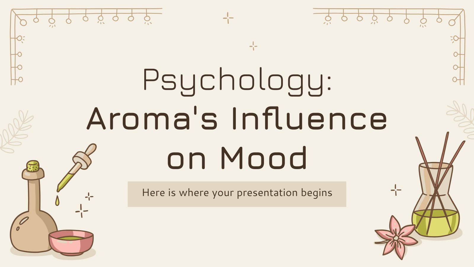 Psychology: Aroma's Influence on Mood presentation template 