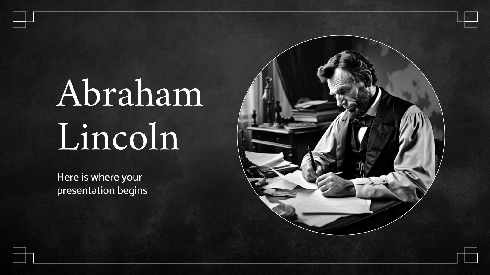 Abraham Lincoln presentation template 