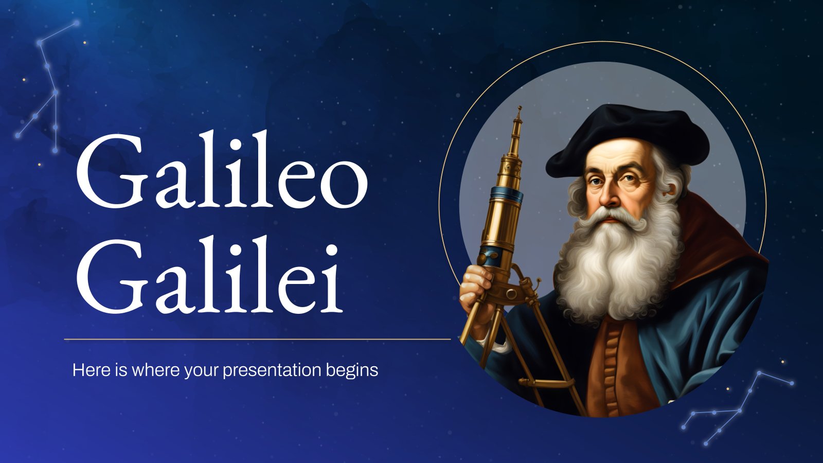 Galileo Galilei presentation template 