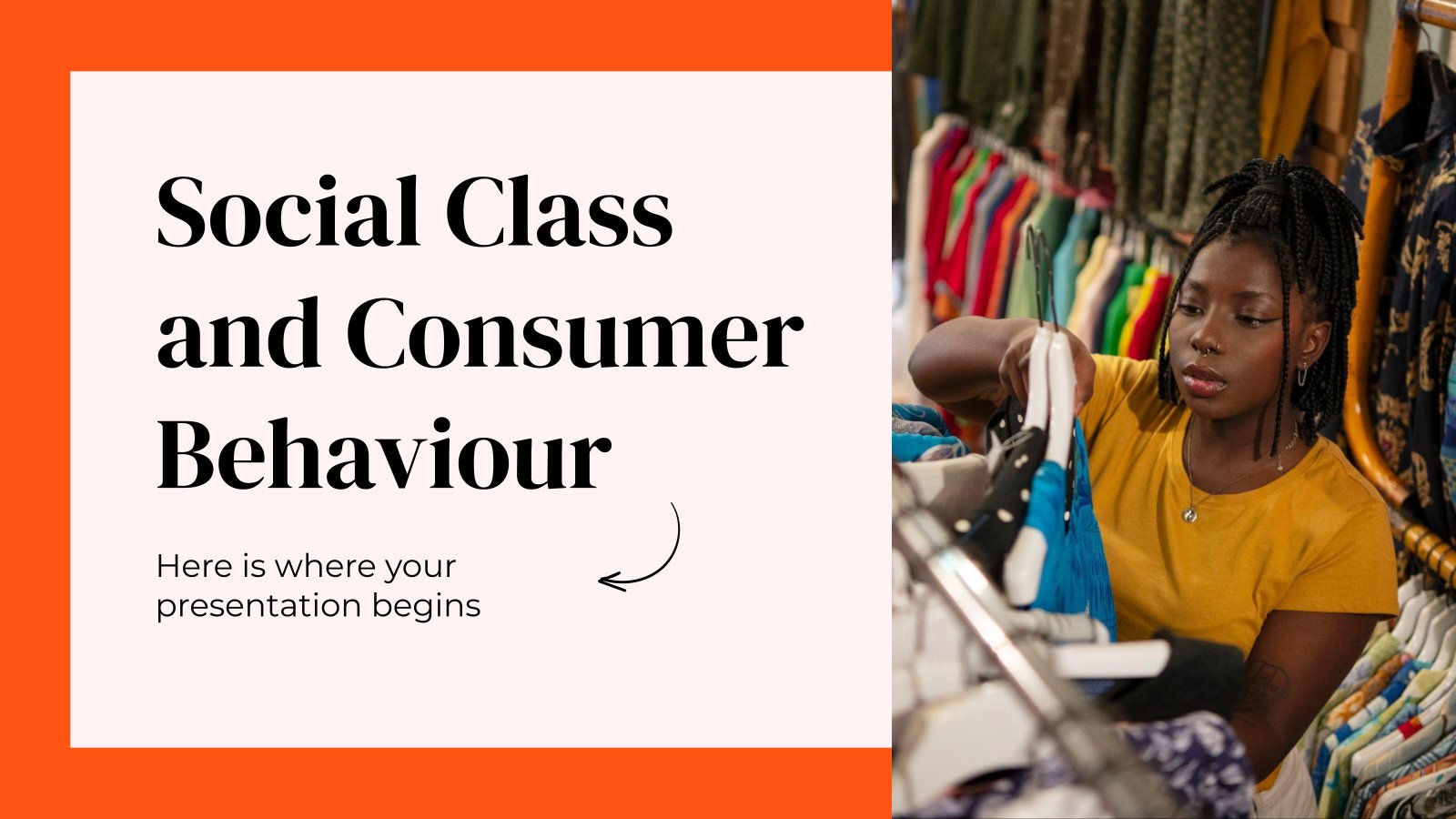 Social Class and Consumer Behaviour presentation template 