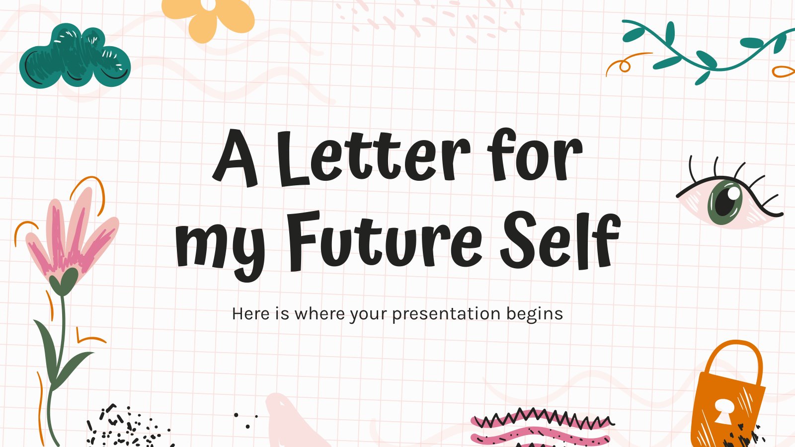 A Letter for my Future Self presentation template 