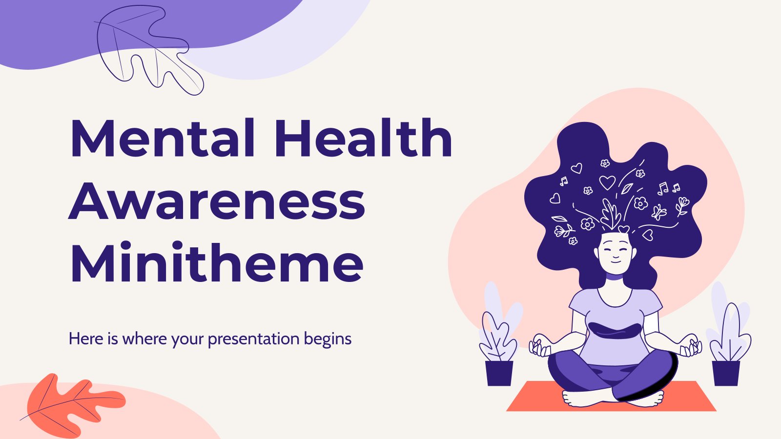 Mental Health Awareness Minitheme presentation template 