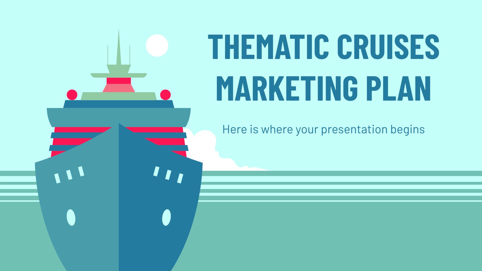 Thematic Cruises Marketing Plan presentation template 