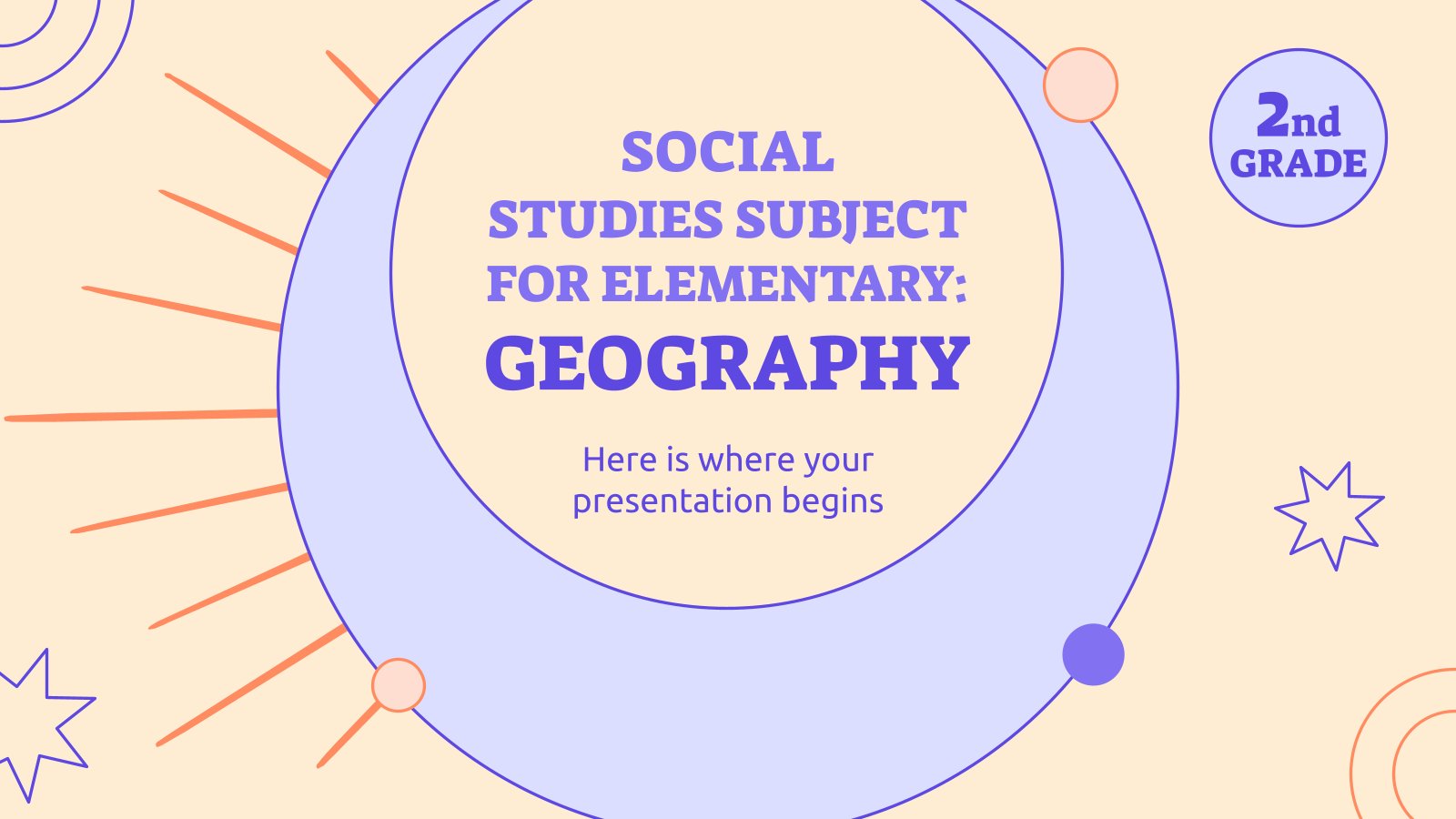 Social Studies Subject for Elementary - 2nd Grade: Geography presentation template 