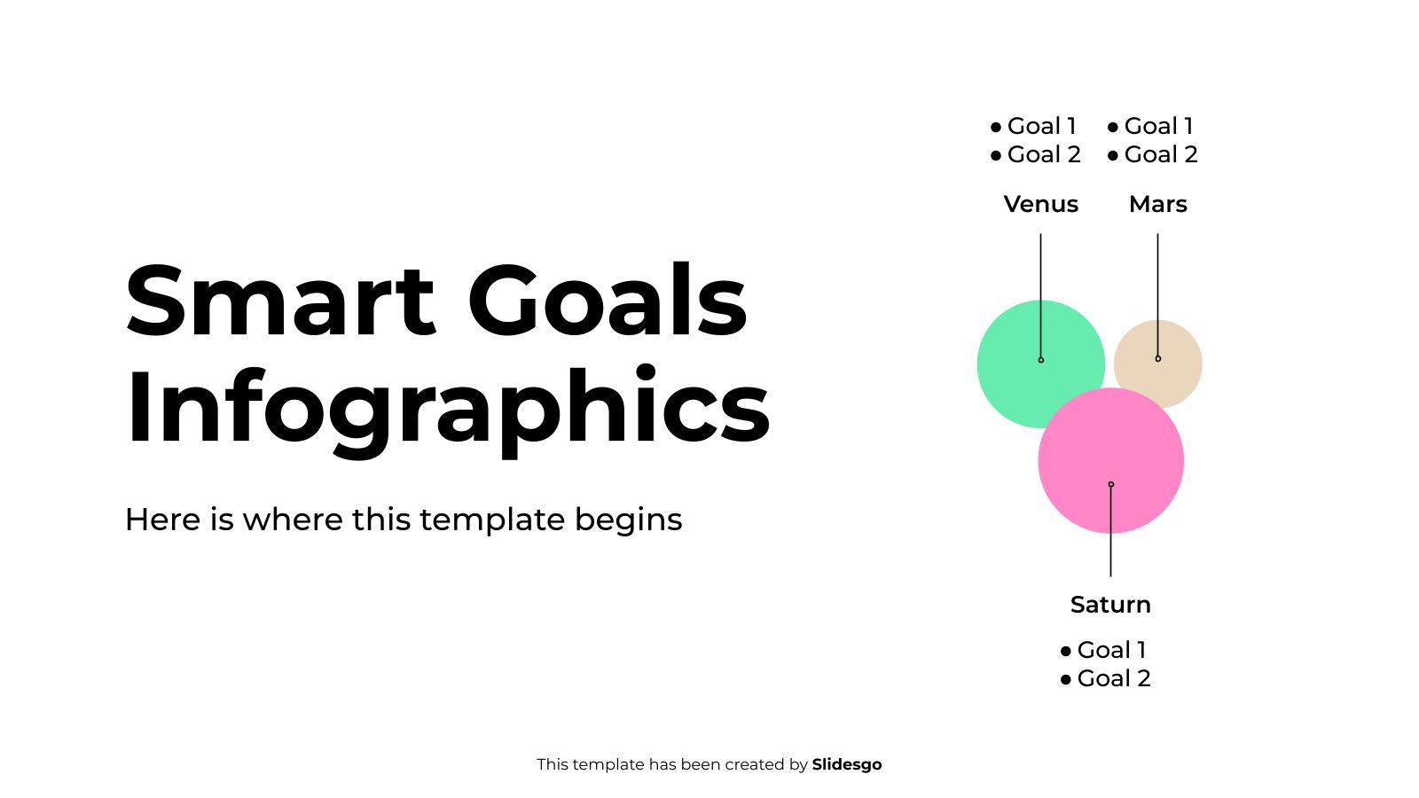 Smart Goals Infographics presentation template 