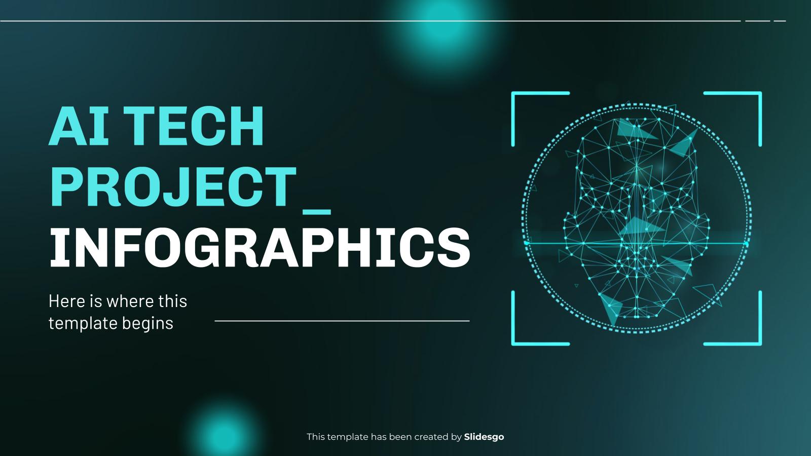 AI Tech Project Infographics presentation template 