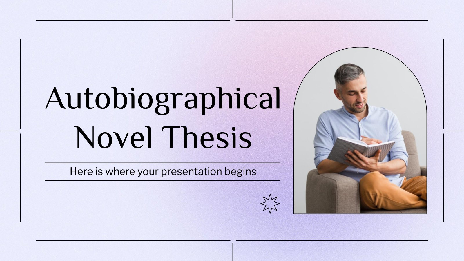 Autobiographical Novel Thesis presentation template 