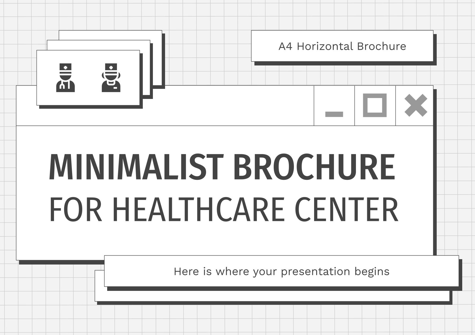 Minimalist Brochure for a Healthcare Center presentation template 