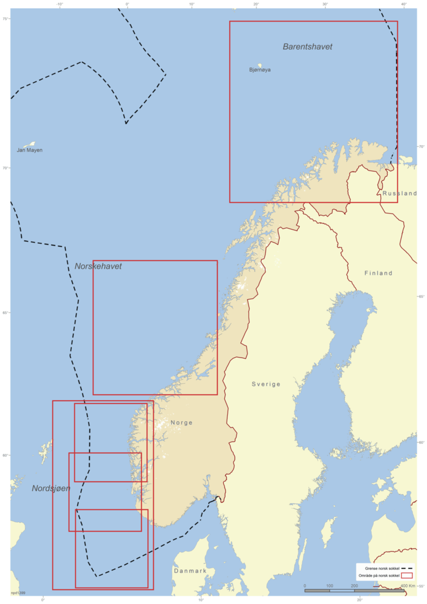 Havområder med petroleumsvirksomhet