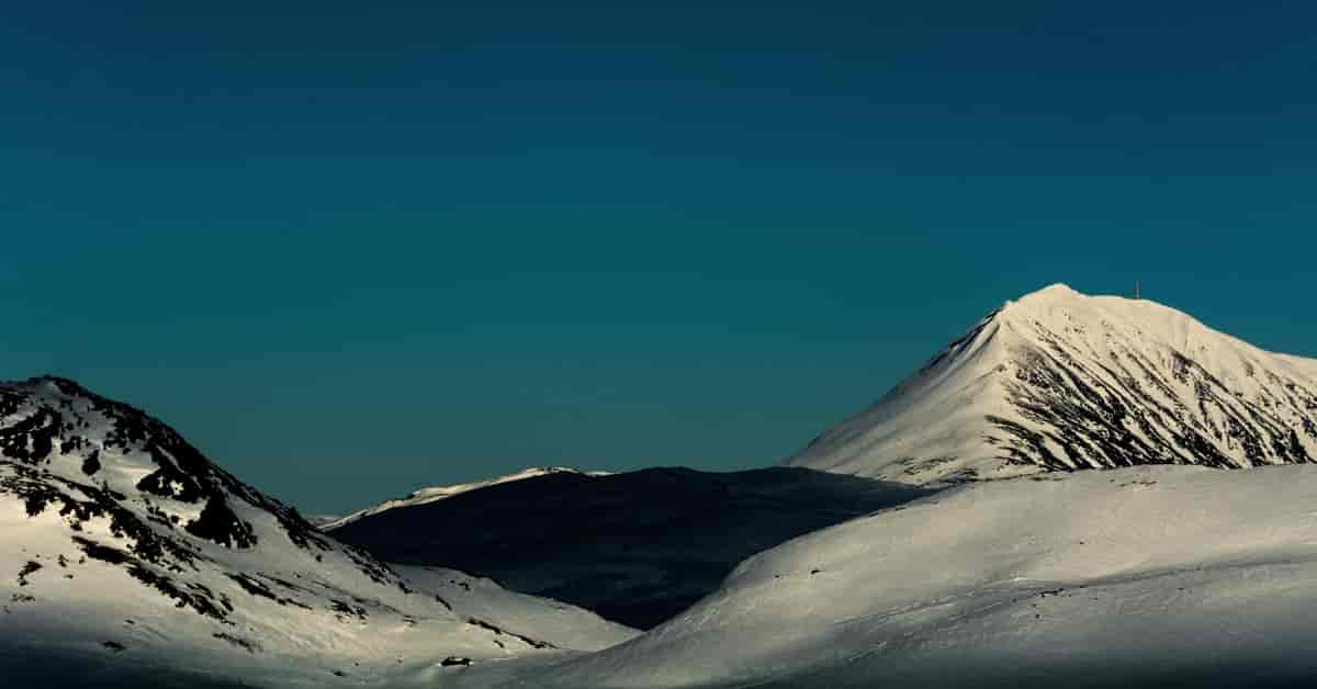 Gausta i fjellsol