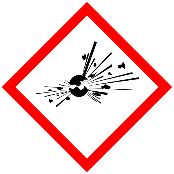 GHS-piktogram for eksplosiv