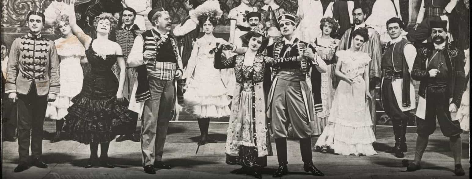 Den glade enke på Nationaltheatret 1907