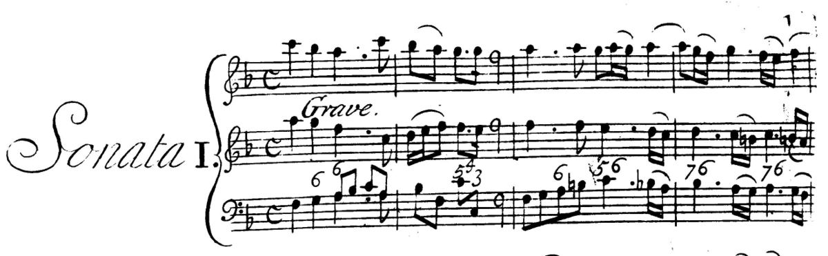 Sonata 1 frå Triosonatar, op.1, 1681