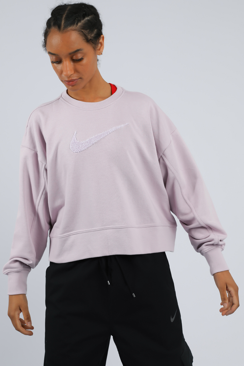 Nike Dri-FIT Get Fit Swoosh Crew - Iced Lilac | Stylerunner