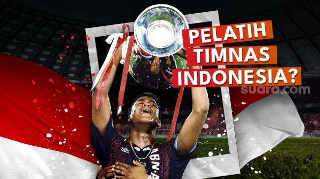 Ilustrasi Patrick Kluivert calon pelatih Timnas Indonesia [Suara.com]