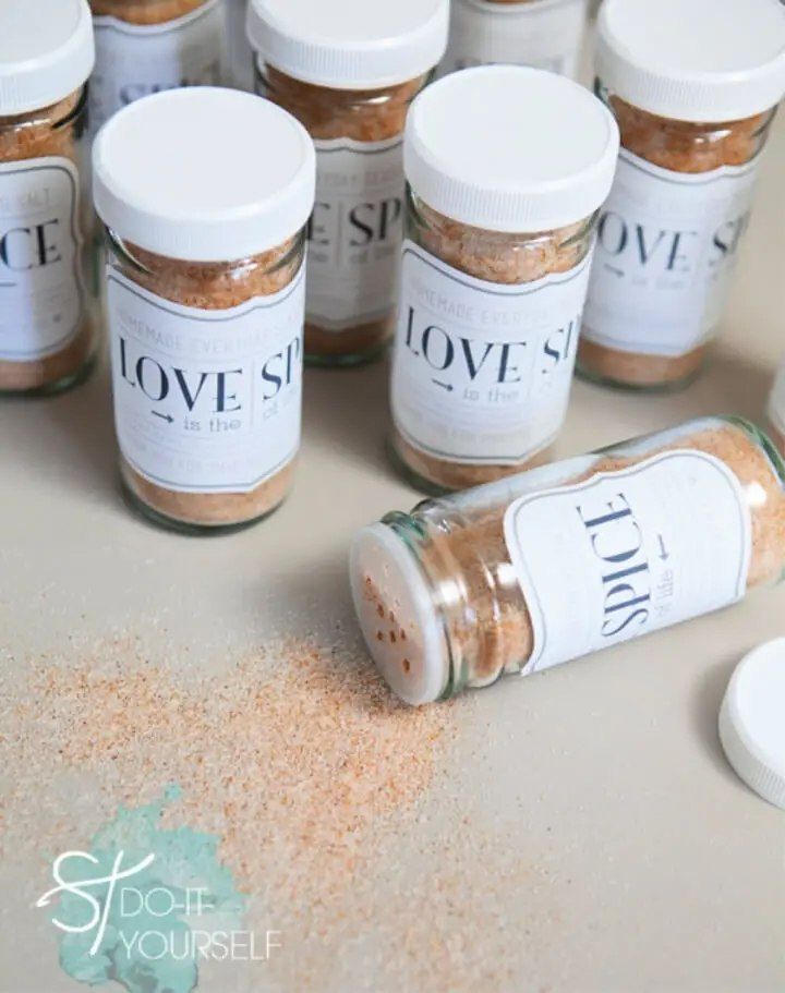 Homemade ‘Love Spice Favor Jar