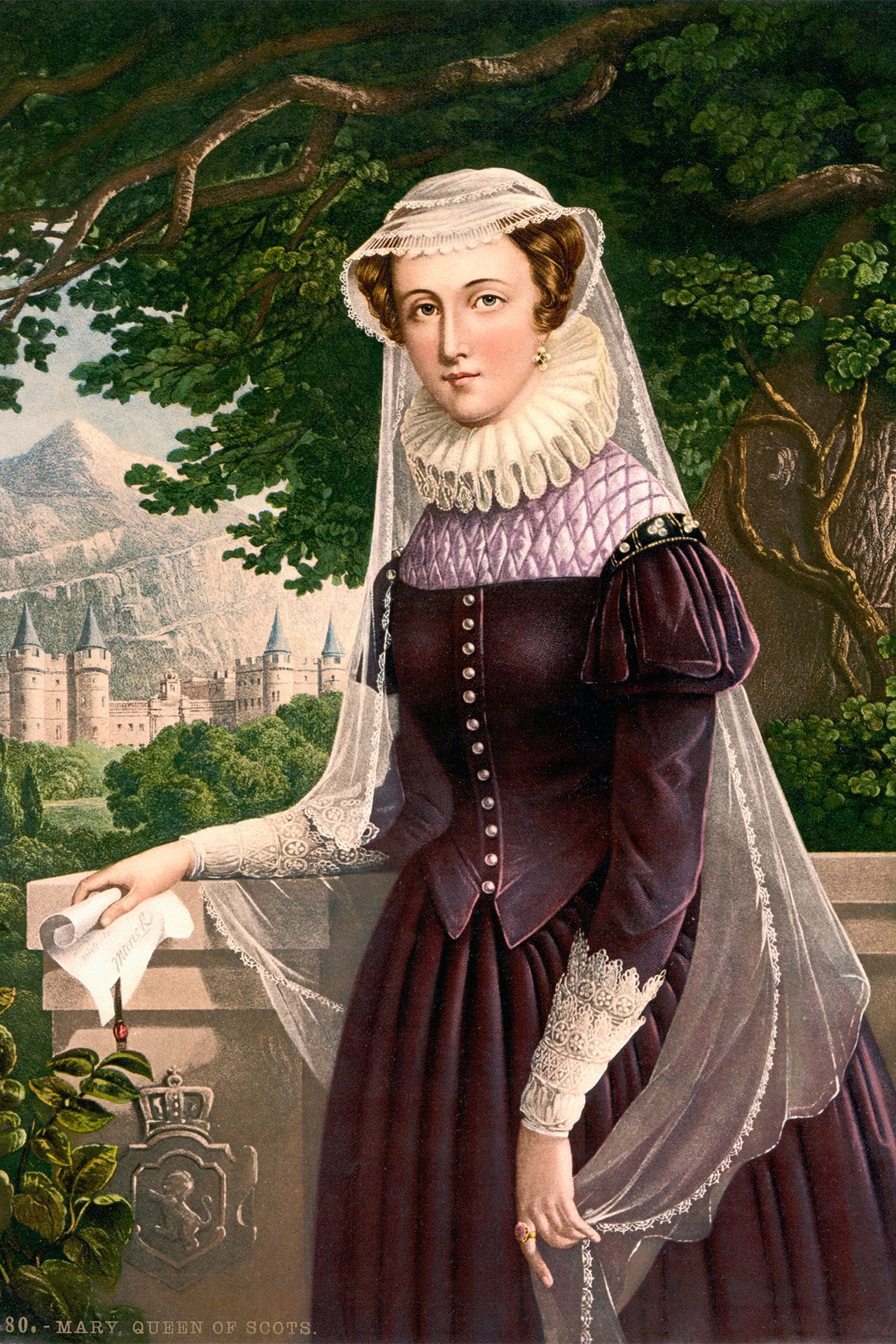 A portrait of Mary Queen Of Scots