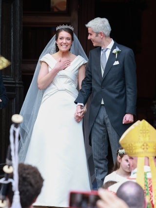 The bride and groom