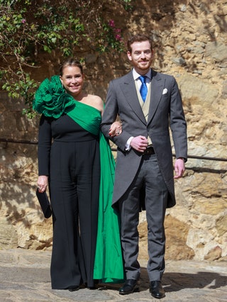 Grand Duchess Maria Teresa arrives for the ceremony