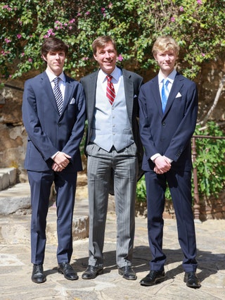 Prince Gabriel of Nassau Prince Louis de Luxembourg and Prince Noah of Nassau