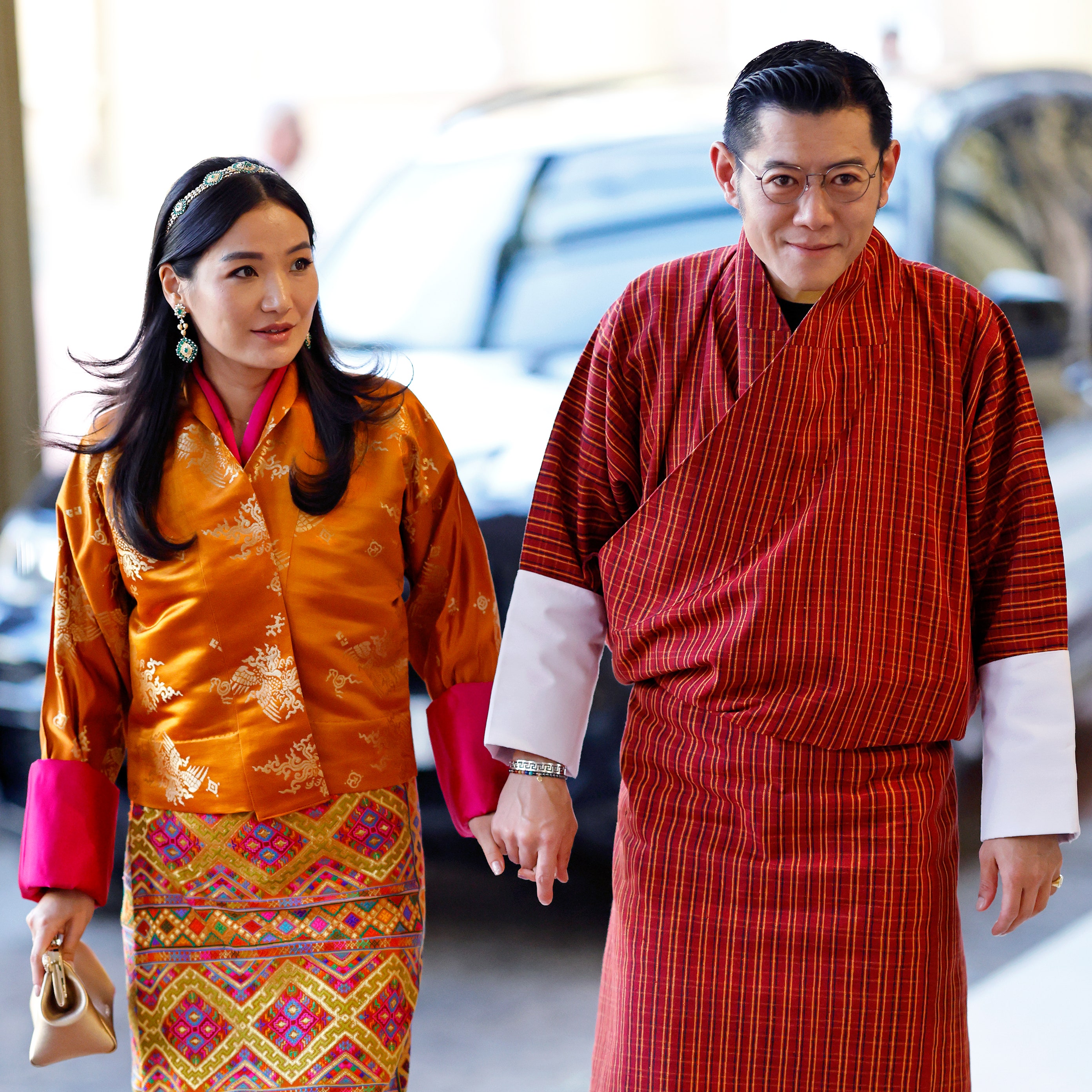 The Queen of Bhutan, heralded as the ‘Kate Middleton of the Himalayas’, is joined by her three children during a rare public appearance