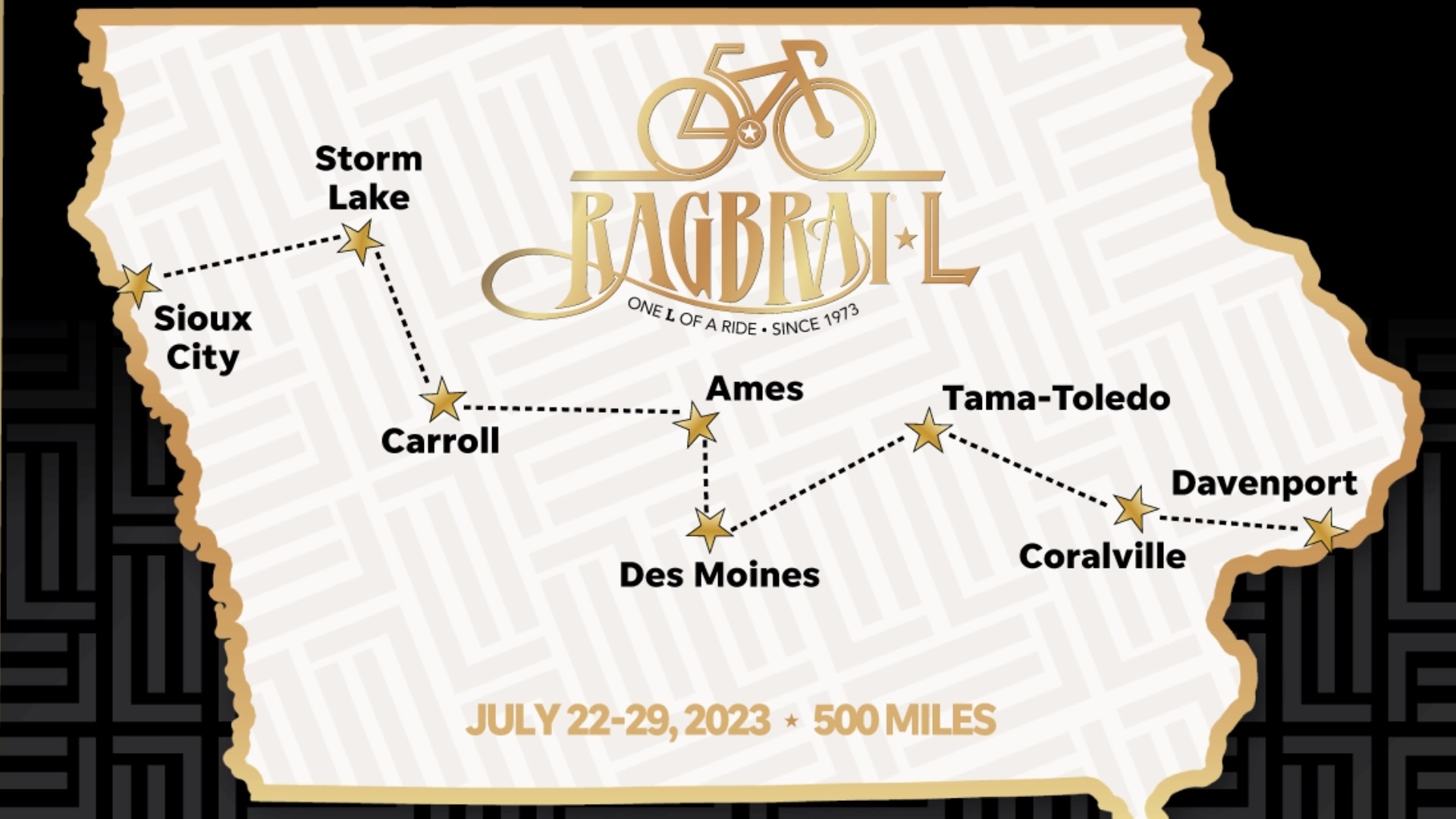 2023 RAGBRAI route: Overnight stops in Des Moines, Coralville | wqad.com