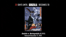 a poster for a movie called godzilla vs mechagodzilla ii