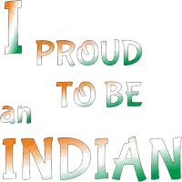 a white background with the words i proud to be indian