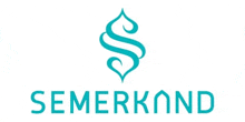 a logo for semerkond with a blue swirl and the word semerkond written below it .