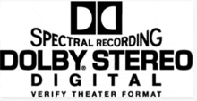 a black and white logo for dolby stereo digital