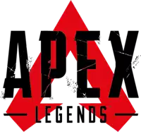 a logo for apex legends with a red diamond