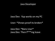 a black background with the words java developer written on it