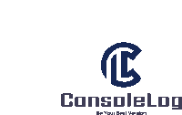 a logo that says consolelog be your best version on it