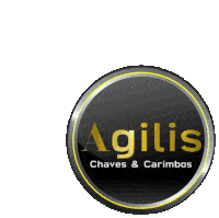 a logo for agilis chaves & carimbos is shown on a white background