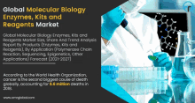 an advertisement for global molecular biology enzymes kits and reagents